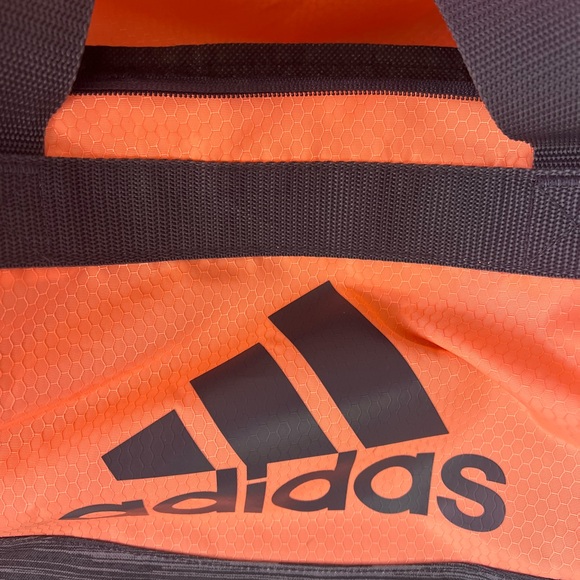 Peach and gray adidas duffel - Picture 2 of 3